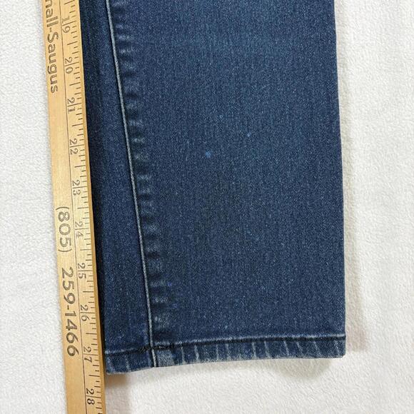 Straight Leg Stretch Jeans Gloria Vanderbilt Tag 10 Fits Like 30 X 28 Dark Wash - Picture 2 of 8
